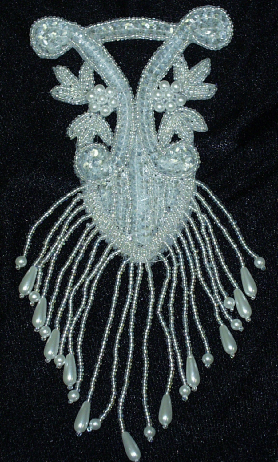 Sequin Appliques and Beads Sew on or Glue On Beaded Dress