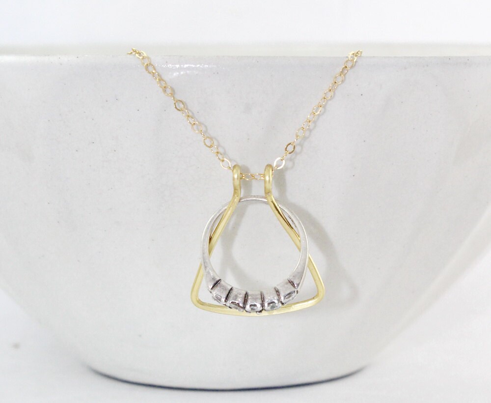 Triangle Ring Holder Necklace