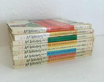 art linkletters picture encyclopedia for boys and girls, volumes 1 through 8