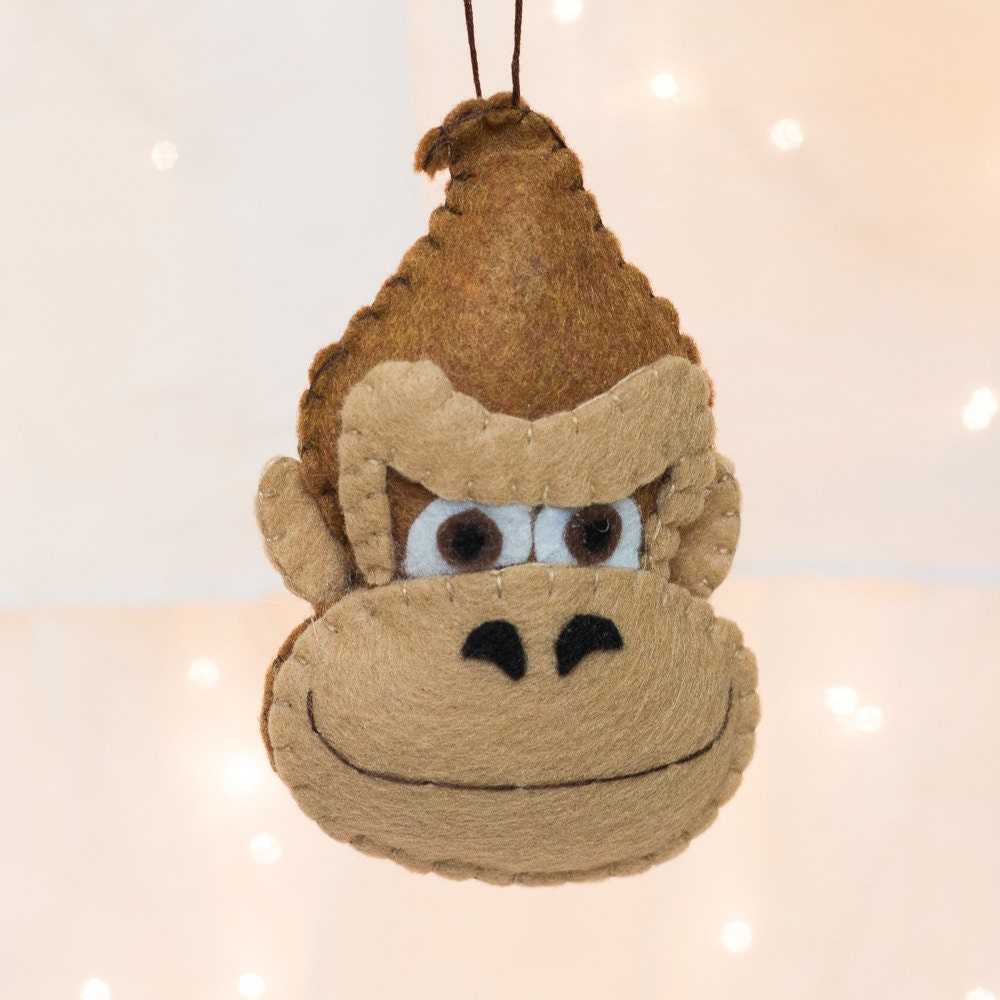 Felt Donkey Kong Ornament Felt Nintendo Ornament