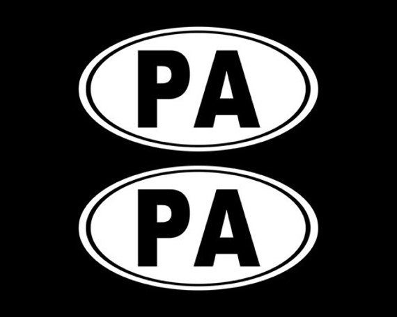 Oval Pa Decal Car Decal Oval Pennsylvania By Stickeranddecalmafia 8970