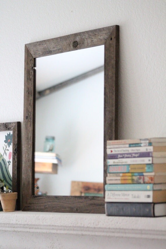 Rustic Wall Mirror Wall Mirror 20 x 24 Vanity Mirror