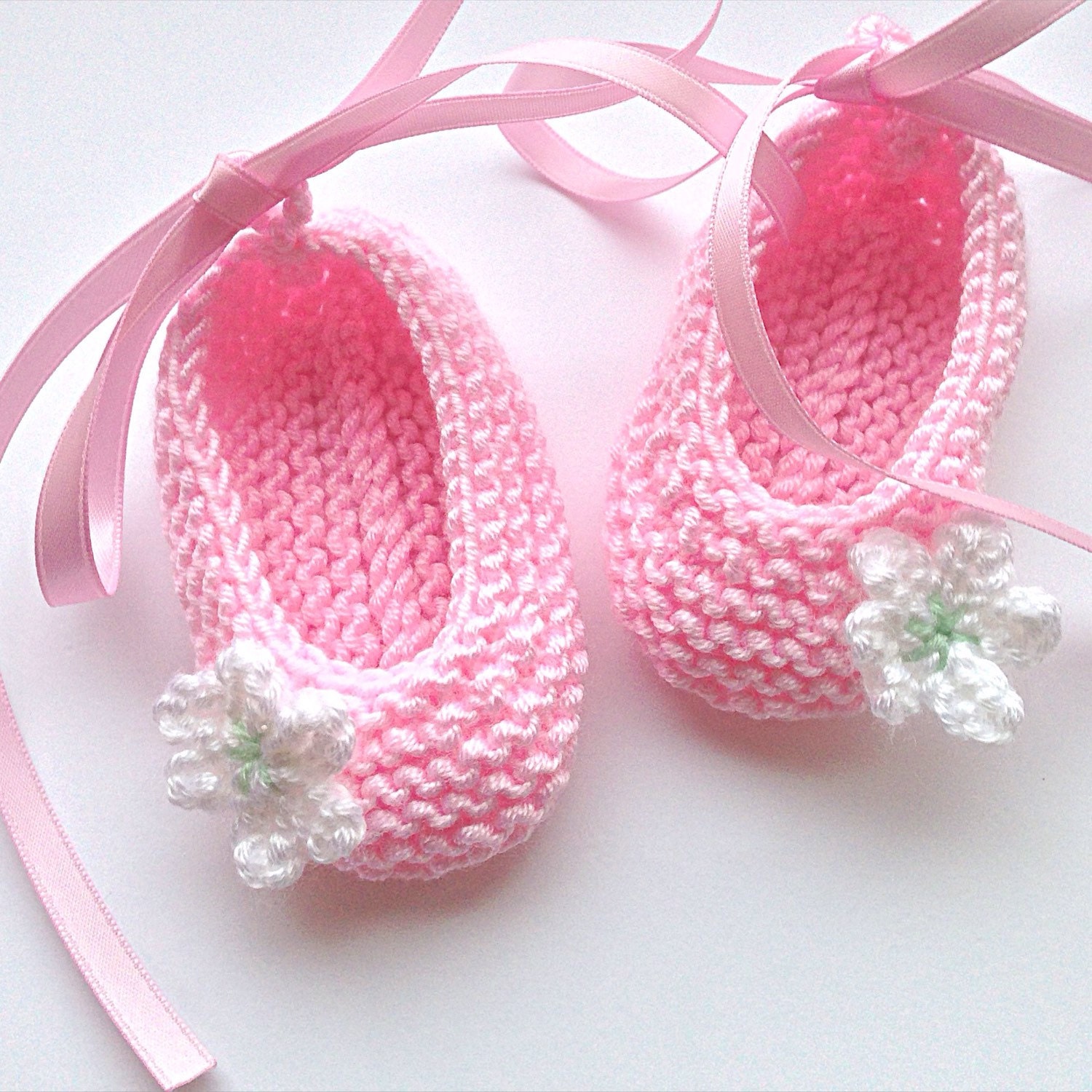 Baby Ballet Shoes UK. Candy pink Baby Ballet Shoes by NoahandNoo