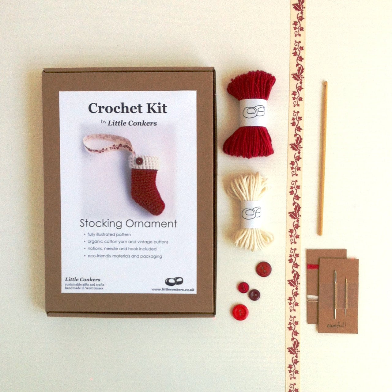 Christmas Crochet Kit / DIY Kit / Craft Kit / Crochet