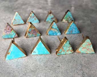 Turquoise earrings, turquoise jewelry, aunt gift, sister gift, boho jewelry