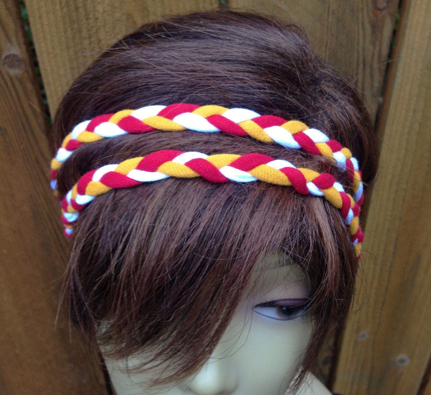 Headband Bohemian Braided Hair Band Boho Wrap Hippie