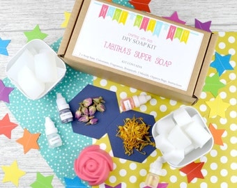 Soap Making Craft Kit, DIY Make your own Soap Kit, Personalised Craft kit, SLS FREE