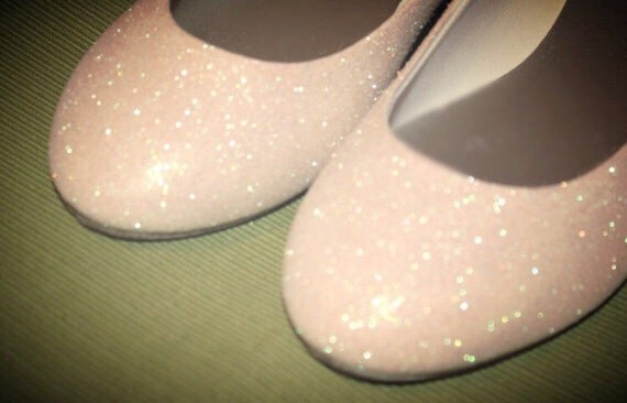 ivory sparkle flats