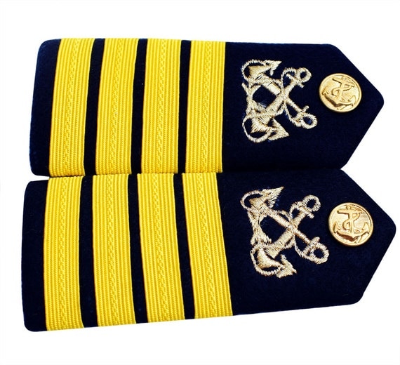 Merchant Marine Navy Ship Captain Master Mariner Rank Shoulder