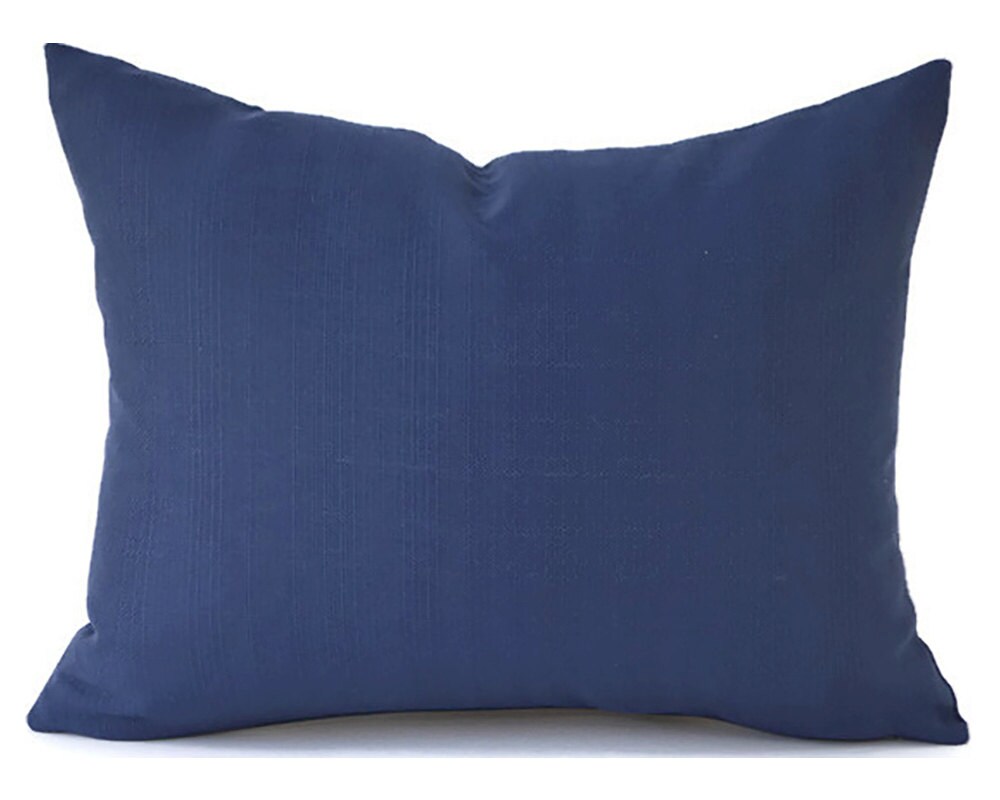 60% CLEARANCE SALE Outdoor Navy Lumbar Pillow Decorative