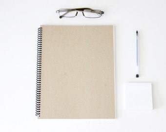 Kraft Notebook / Blank Notebook / Blank Kraft Journal / Spiral Notebook / Sketchbook / School Supplies