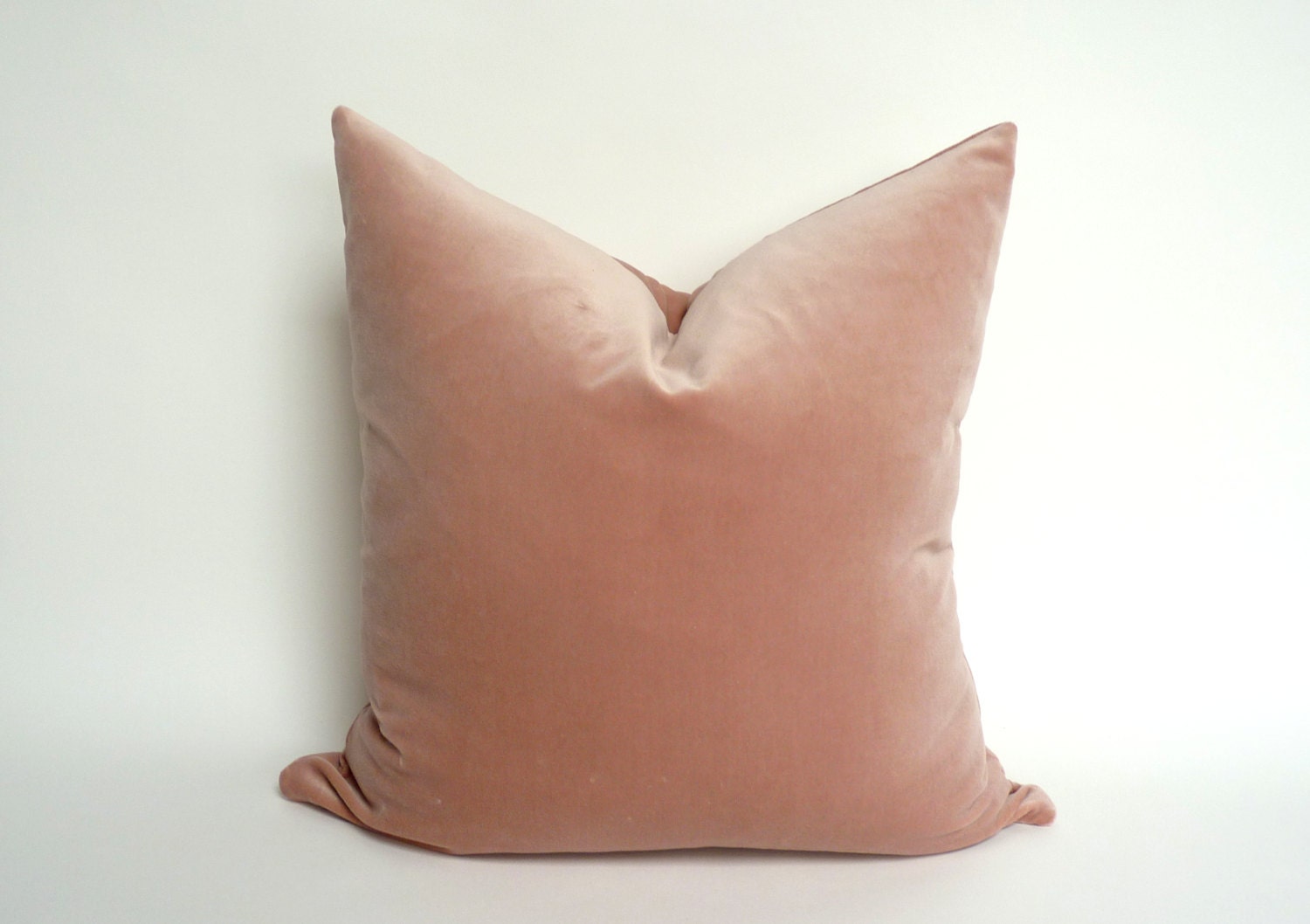 blush velvet pillow case // blush pink velvet by LiveLoveSmile