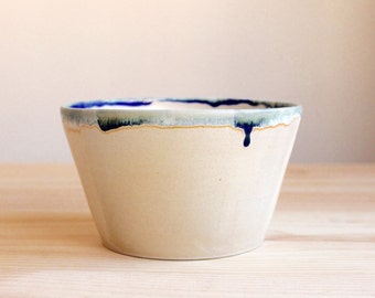 Ceramic bowl Multipurpose wheel thrown bowl Stoneware serving Mat glaze - Ready to ship