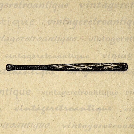 Digital Printable Baseball Bat Image by VintageRetroAntique