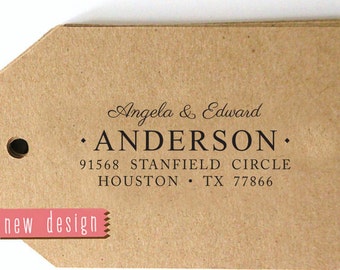 CUSTOM ADDRESS STAMP from usa, custom pre inked address stamp with proof, custom address stamp, return address stamp, Wedding Stamp rc6-8