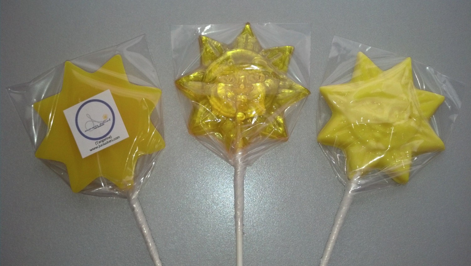 1 dz Hard Candy Sun Shaped Lollipop Party Favors w/