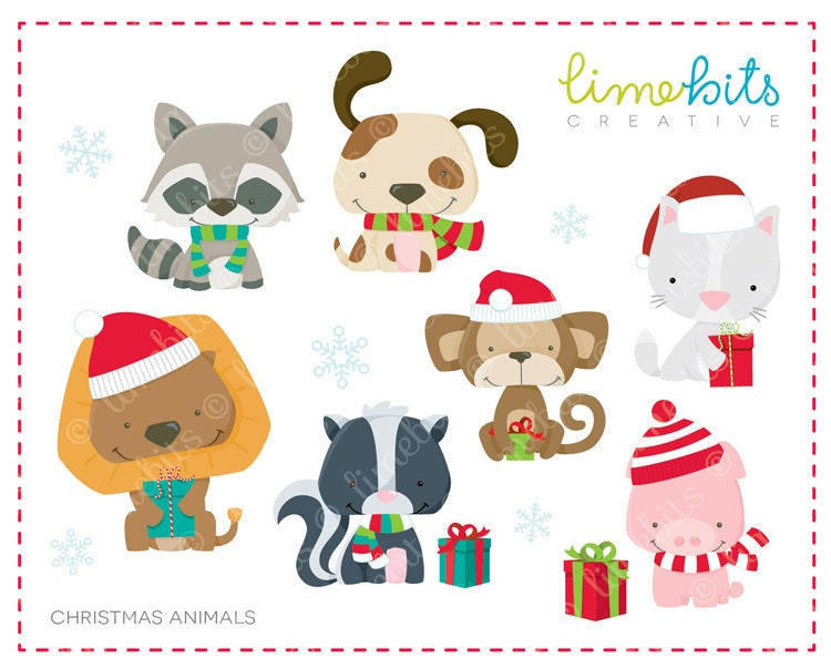 clipart christmas animals - photo #13