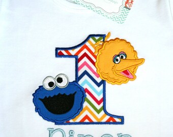 Sesame Street Birthday Shirt