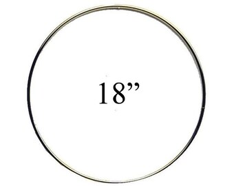 18" Macrame Metal Ring Hoop Brass, Dream Catcher, Macrame Hoop, Craft Hoop Ring