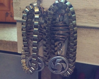 E0013-28 Steampunk Earrings