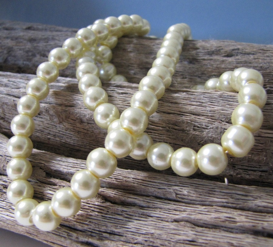 8 mm Pale Yellow Pearls Celestial Pearls Pearl by