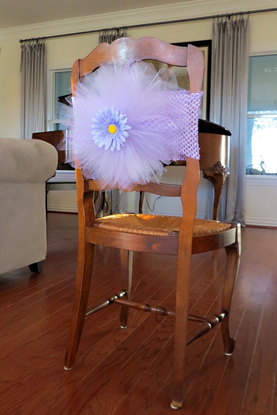 Tulle Chair Cover Tutu Burst for bridal shower baby shower