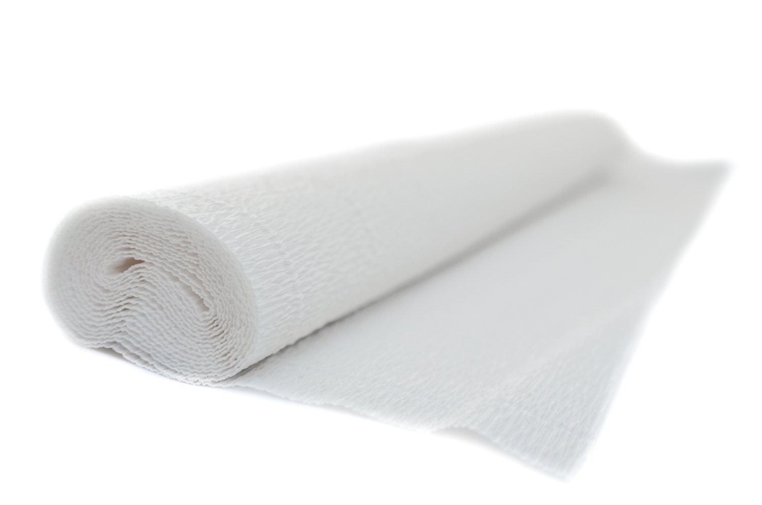 White crepe paper roll