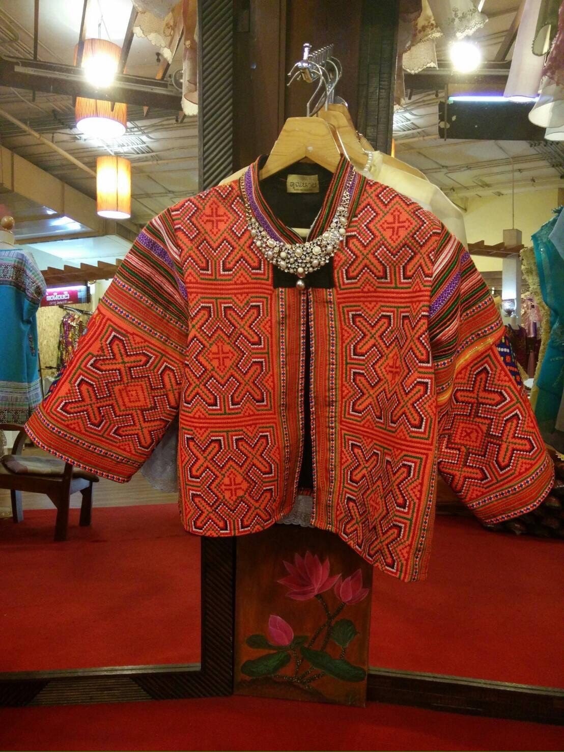 Thai Artfully Patterned Tribal Handmade Jacket by ChamberWear