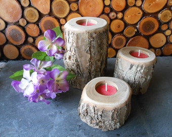 Chestnut Tree Branch Candle Holders...