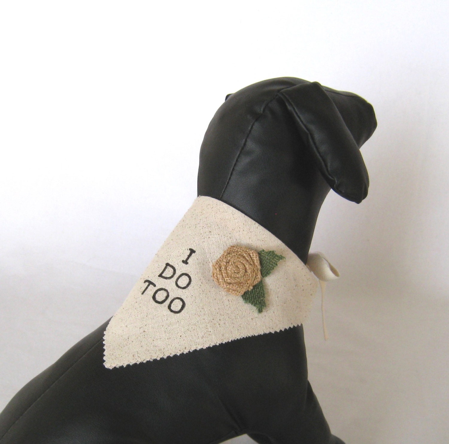 Wedding Pet Bandana Wedding Dog Bandana I Do Too by PawLane