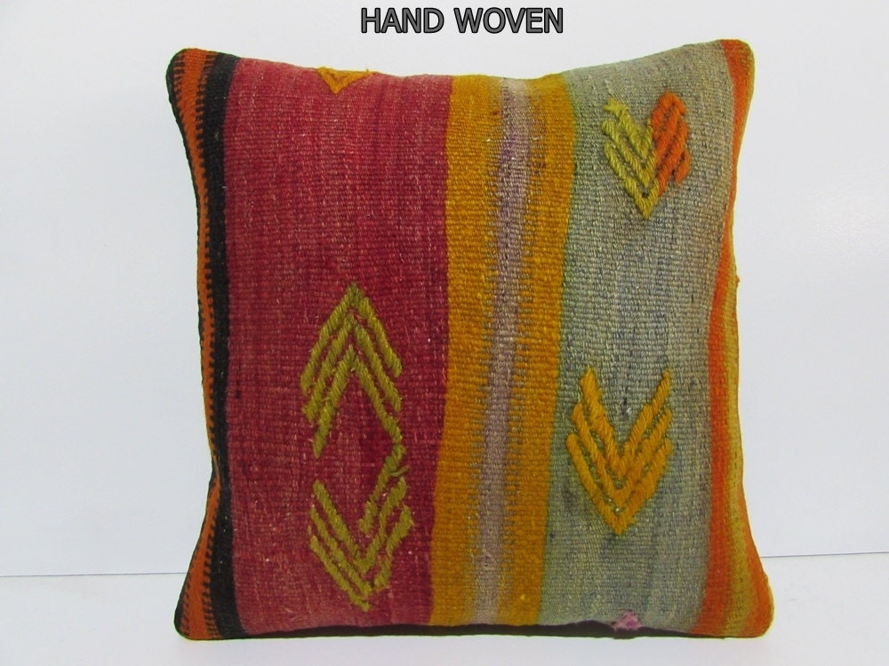 20x20 kilim pillow 20x20 large couch pillow by DECOLICKILIMPILLOWS