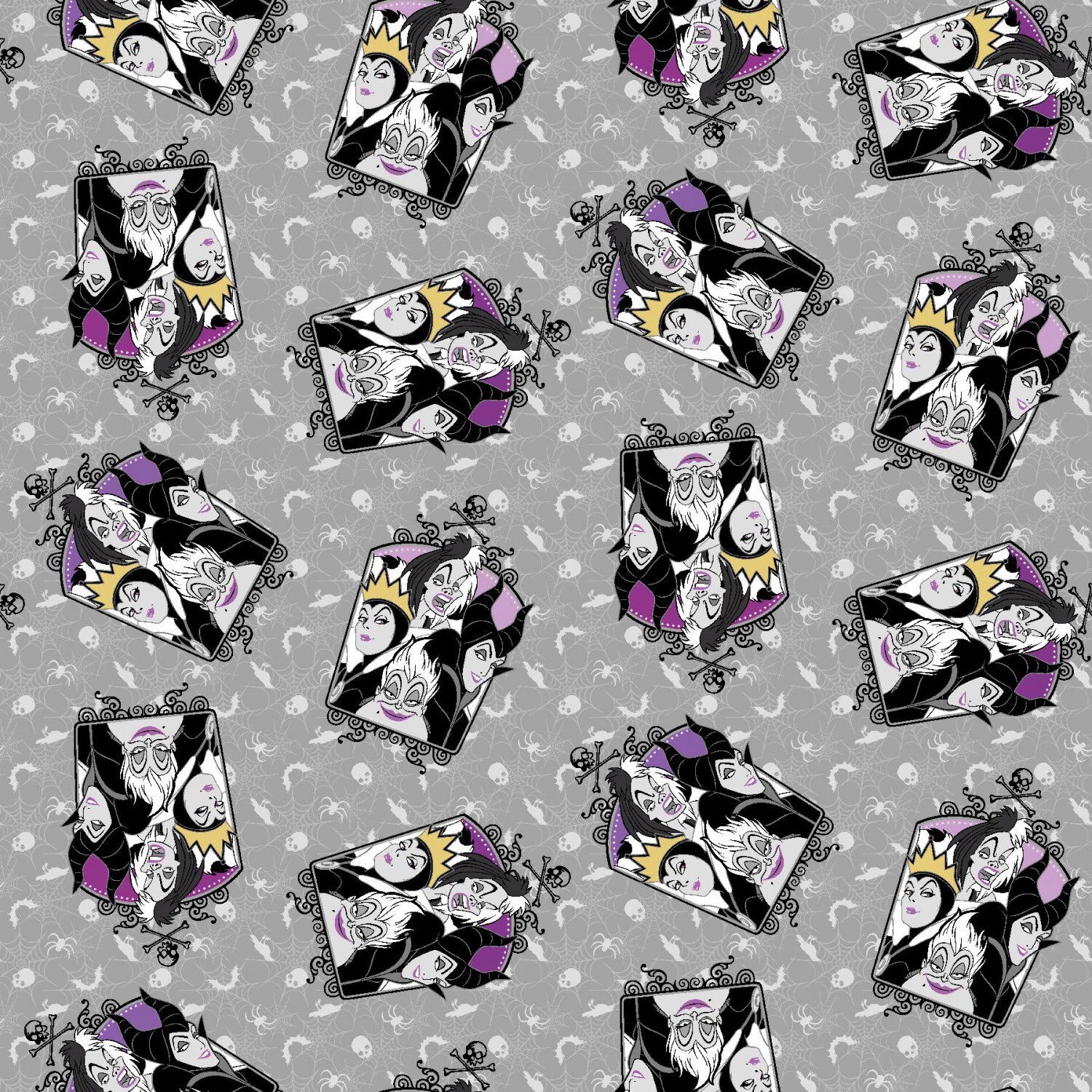 Disney Villains Cotton Fabric by Springs Creative Cruella de