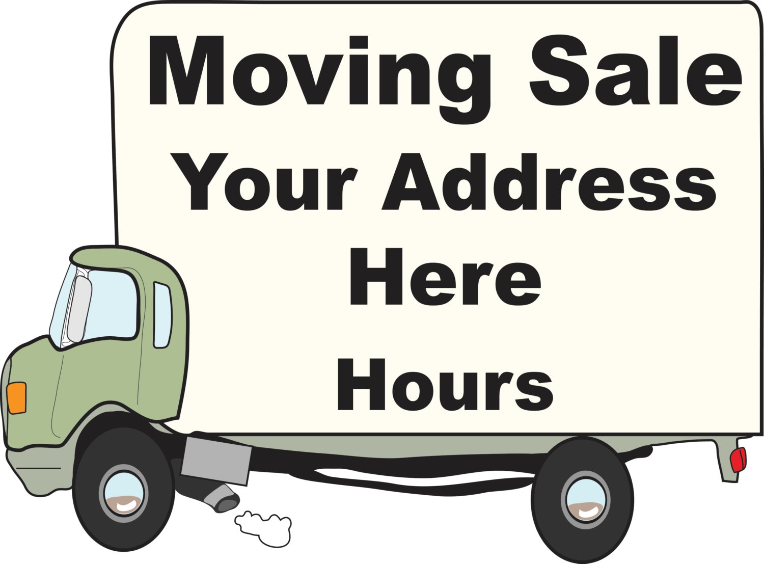 Moving Sale H Stake Yard Signs by AlmostRealStandups on Etsy