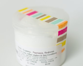 RAW | Organic | Skin Treatment | Moisturize and Soothe | Eczema | Psoriasis | All Purpose Balm