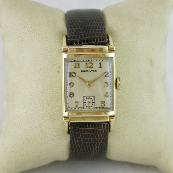 1939 Hamilton Wilshire Wrist Watch Original Applied Gold