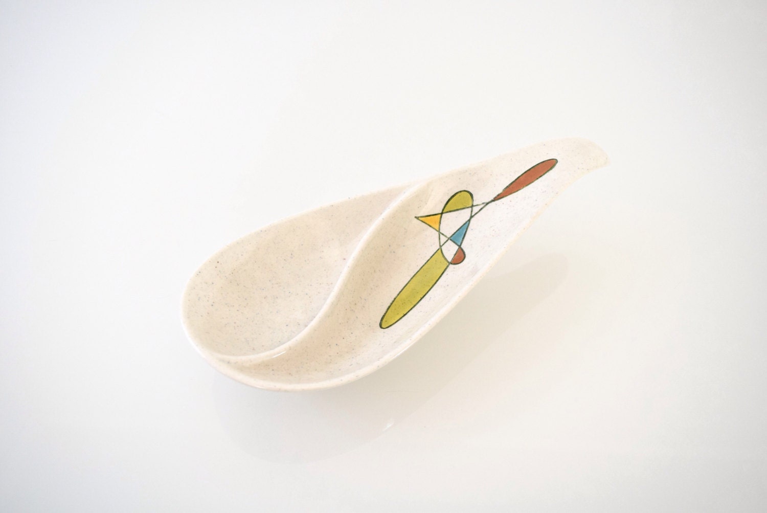 spoon rest decorative spoon rest mid century dish by littlecows