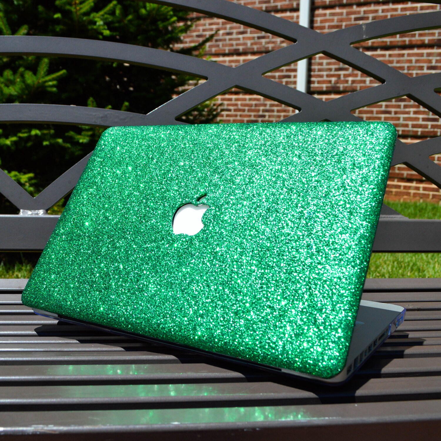 GREEN Glitter Macbook Case for Macbook Air Macbook Pro