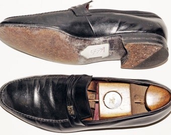 1960s Florsheim Royal Imperial Loafer Shoe 9.5DUS Vintage Retro