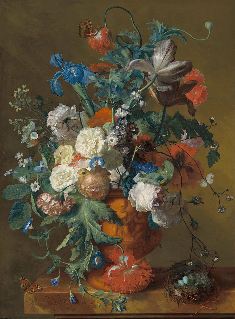 Jan van Huysum Flowers in an Urn c. 1720/1722 by Renfields