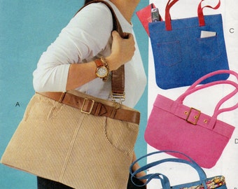 McCall's Fashion Accessories Pattern 4117 FOUR HANDBAGS