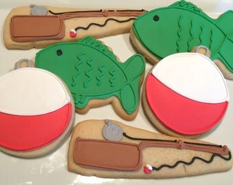 Fishing theme cookies/Father's Day/Dad's birthday/decorated cookies