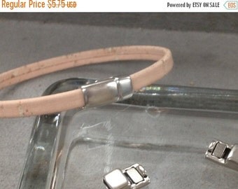 On Sale NOW 25%OFF Tiny Strong Magnetic Clasp For 5mm Flat Leather Cord - Antique Silver - C463 - Qty 2