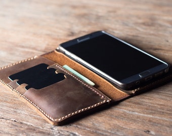 Samsung Galaxy S7 Case, Samsung Galaxy S7 Case Leather, Samsung Galaxy S7 Phone Case, Samsung Galaxy S7 Leather Wallet, Gift #057