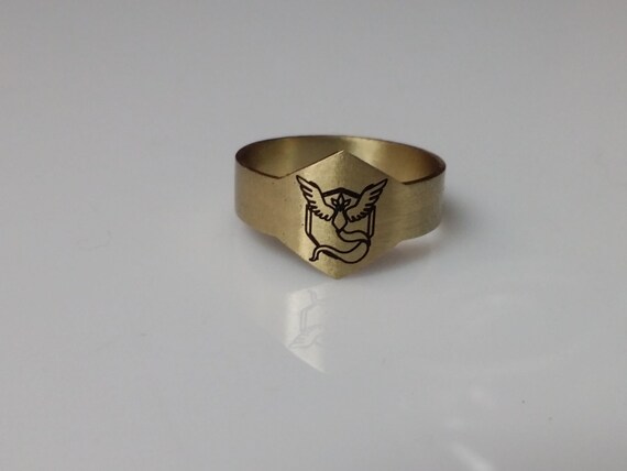 Pokemon Go Team Rings. Team Mystic. Team Blue. Unisex rings.