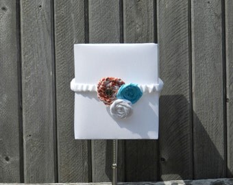 Lamp shade cover bling - home accents - home decor - home accessories - home decorations - coral and turquoise decor - turquoise and coral