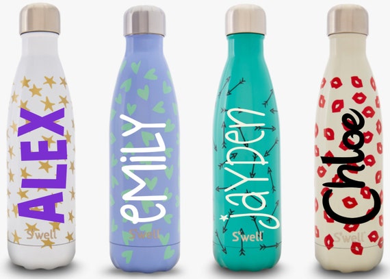 S'well Water Bottle with Personalized Custom Name (Color Block/Love Collection)