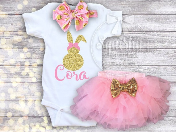 Baby Girl Easter Outfit Personalized Easter Shirt Easter
