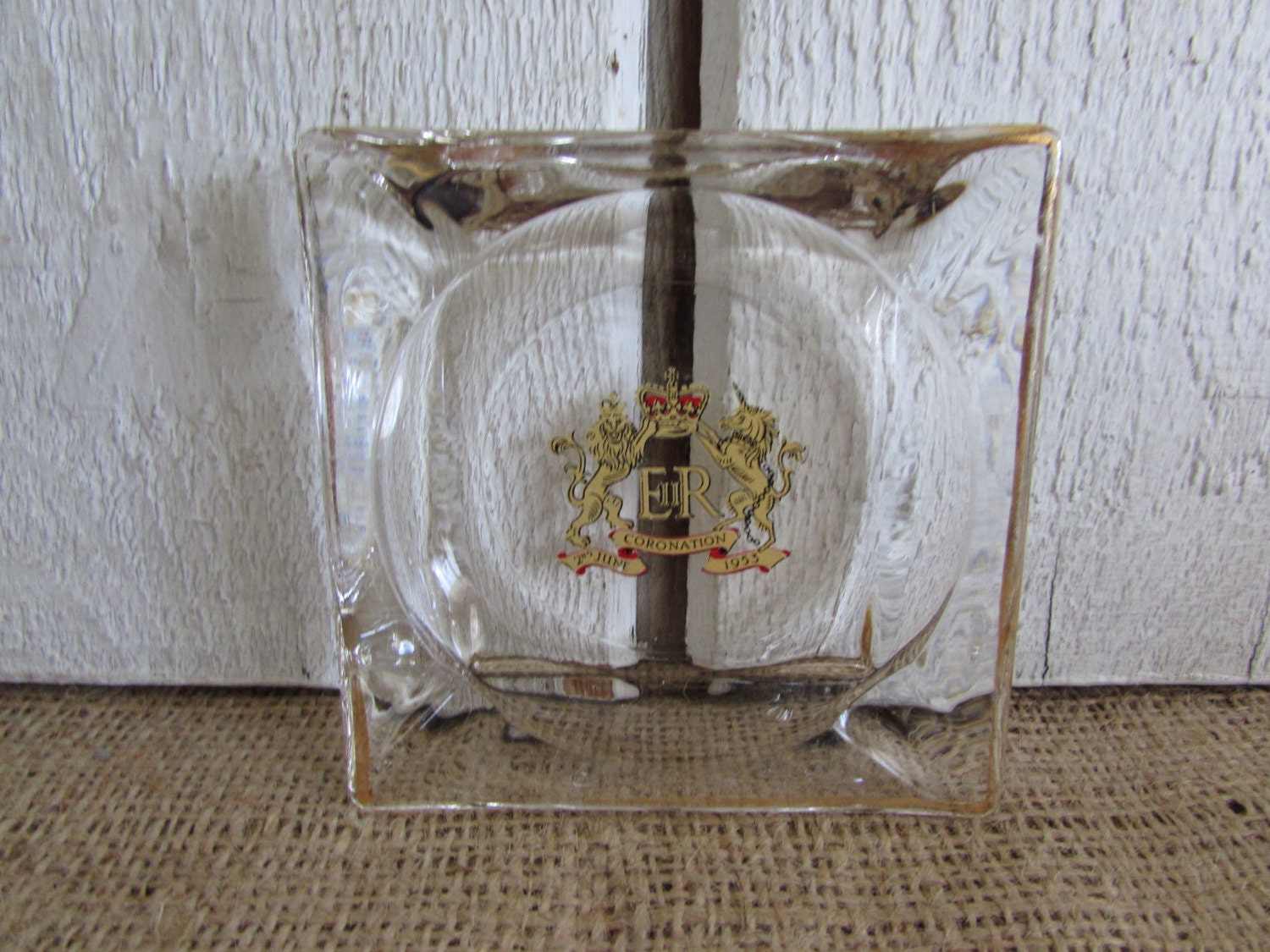 Queen Elizabeth Coronation Ashtray 1953 by OpenTwentyFourSeven