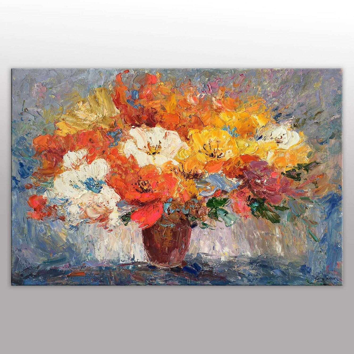 large flower canvas