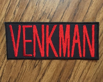 Venkman Ghostbusters name badge 2x5.5in. Sew-on patch